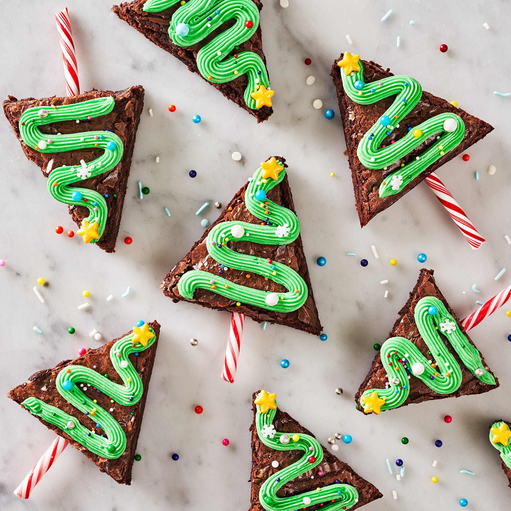 christmas tree brownies