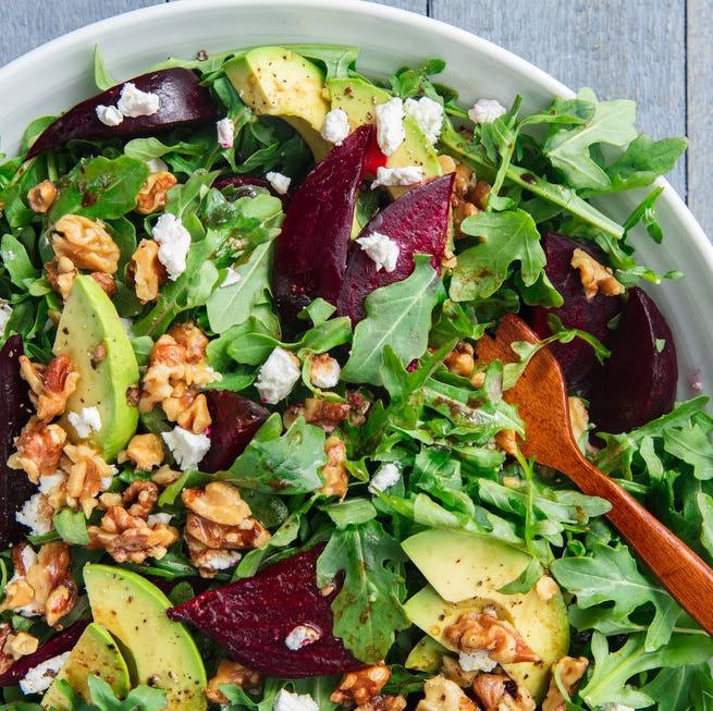 roasted beet goat cheese salad