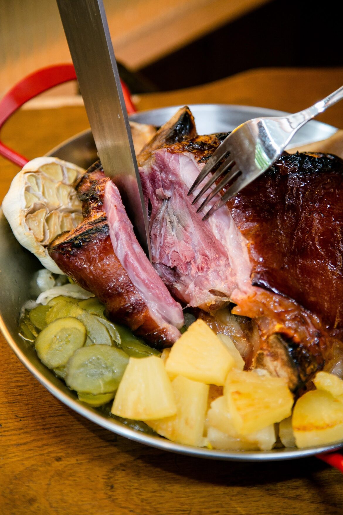 This pork knuckle came out way better than I expected…