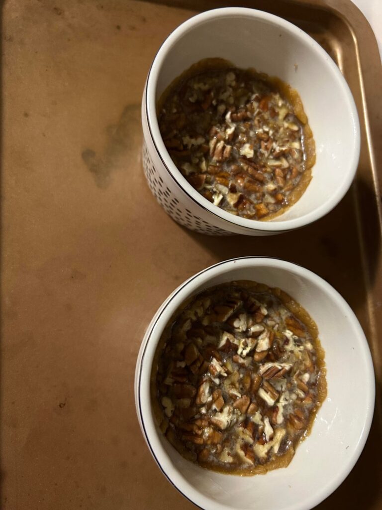 Keto mini pecan pie
