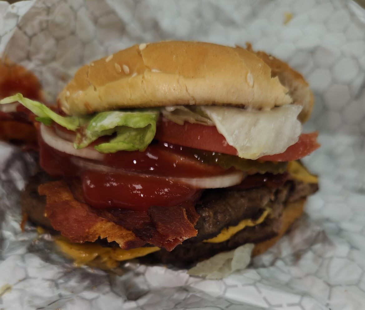 Braums Double Bacon Cheeseburger