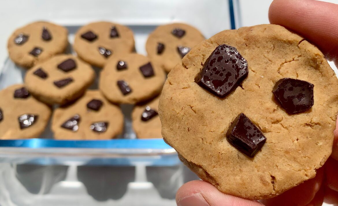 Vegan Choc Chunk Protein Cookies
