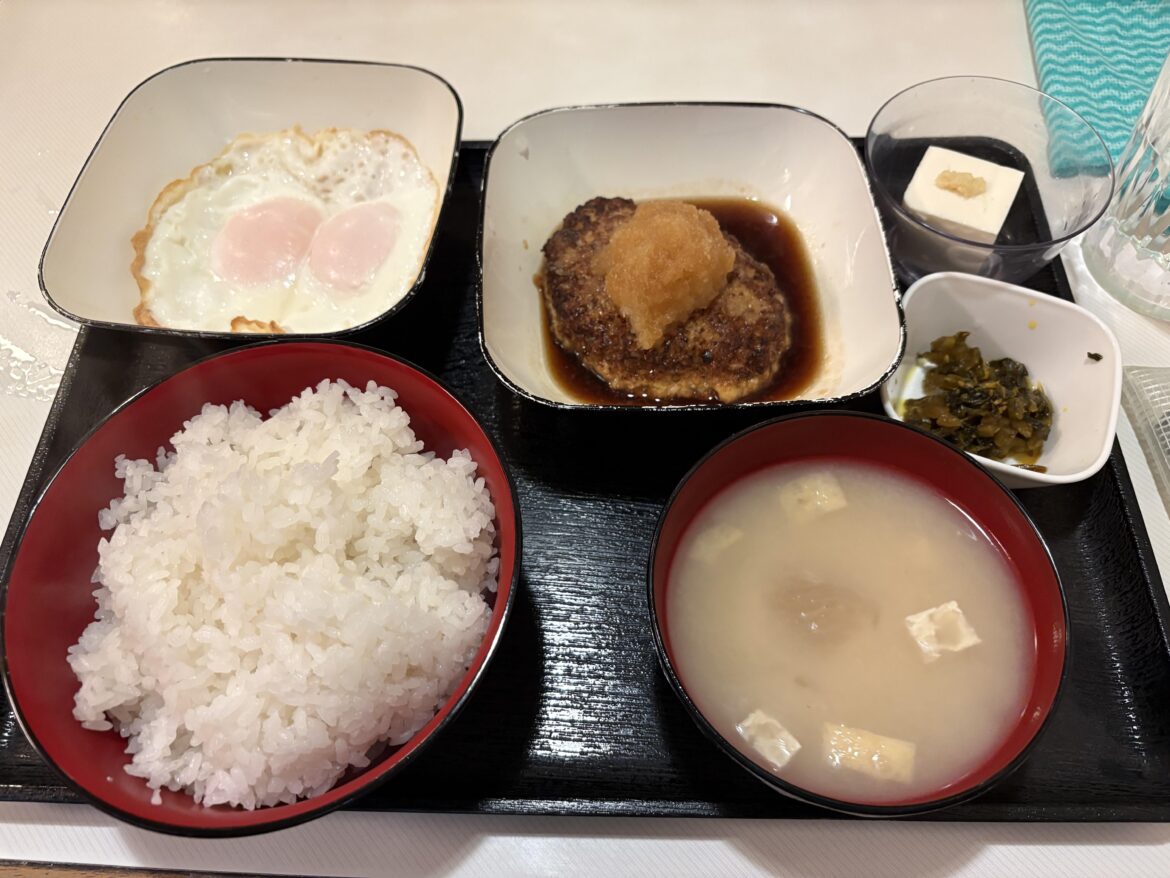 Grated radish hamburger steak set meal