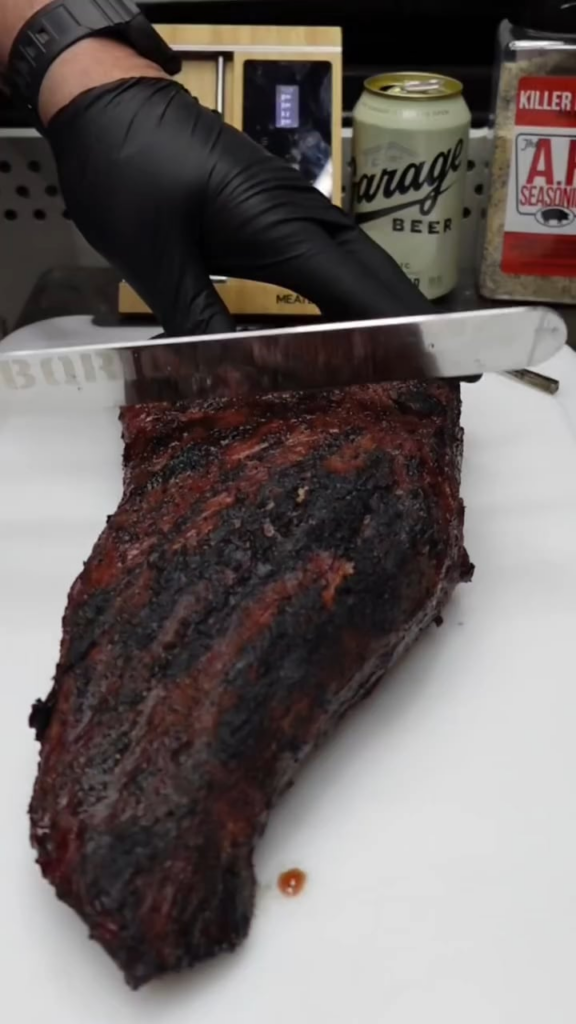 Reverse Seared Wagyu Tri-Tip on the Kamado. The crust turned out incredible.