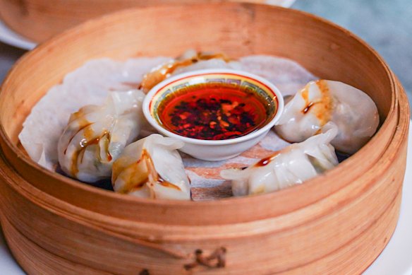 The menu at Duck in Heaven includes fried and steamed dumplings.