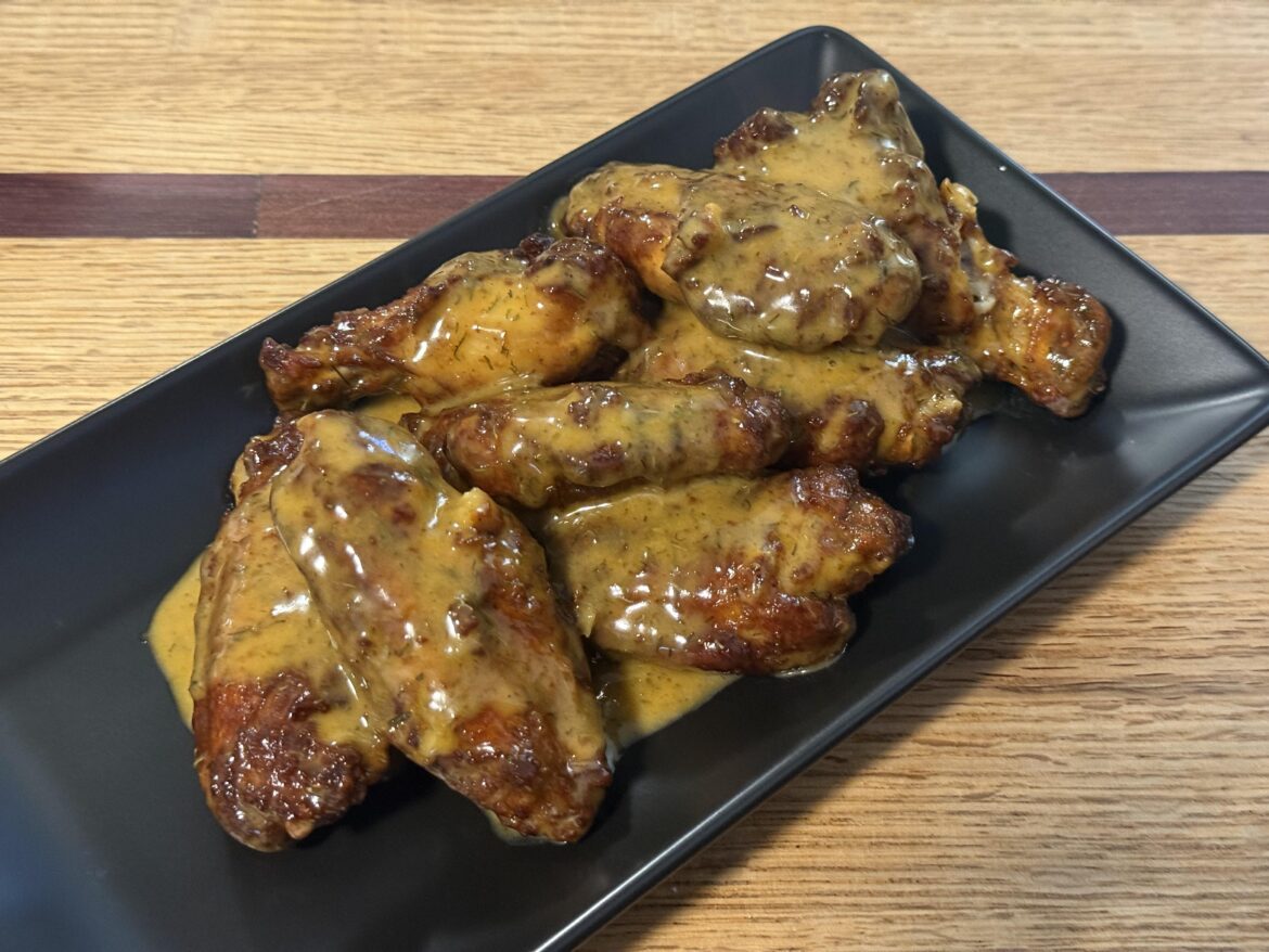 Dill honey mustard wings