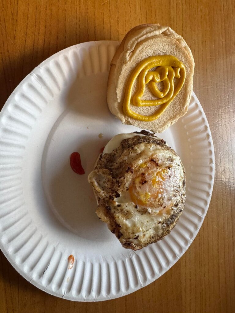 Was craving an egg burger. 442kcal, 36.8g protein