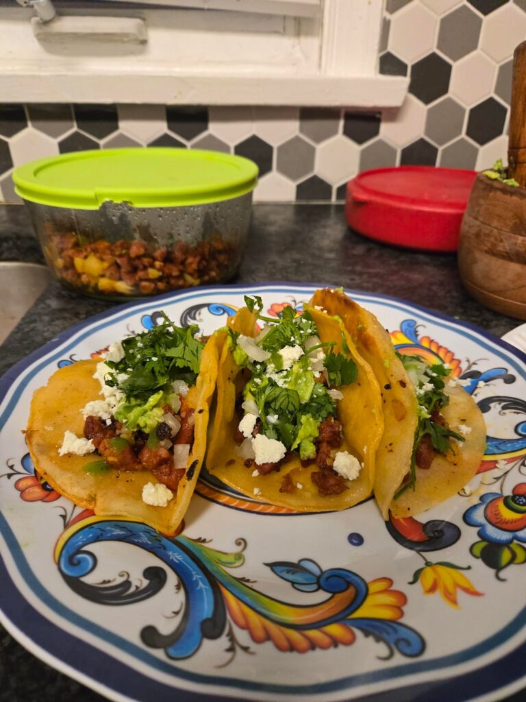 Chorizo tacos