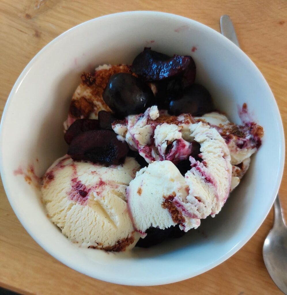 Monchoutaart (cheesecake) ice cream