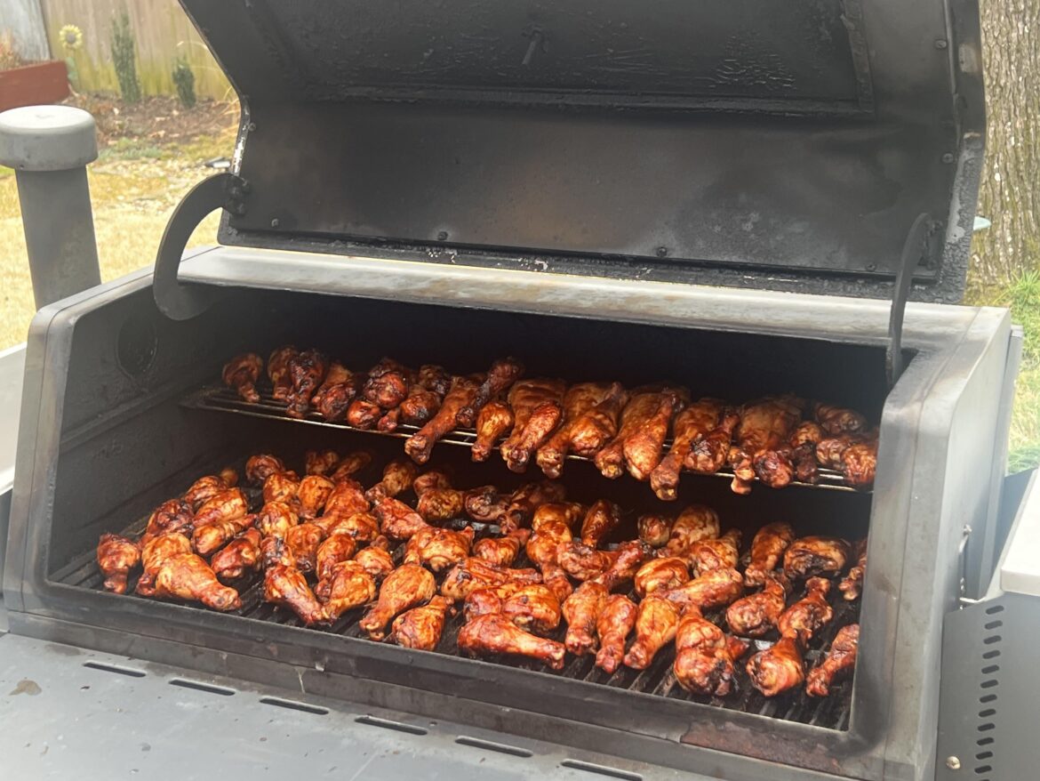 Chicken and Turkey legs for a work retirement party