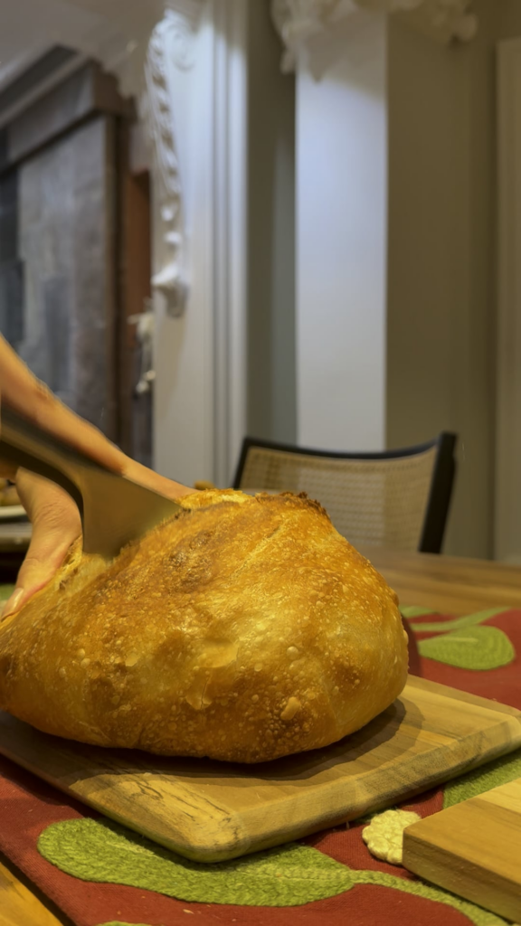 Christmas sourdough crumb reveal