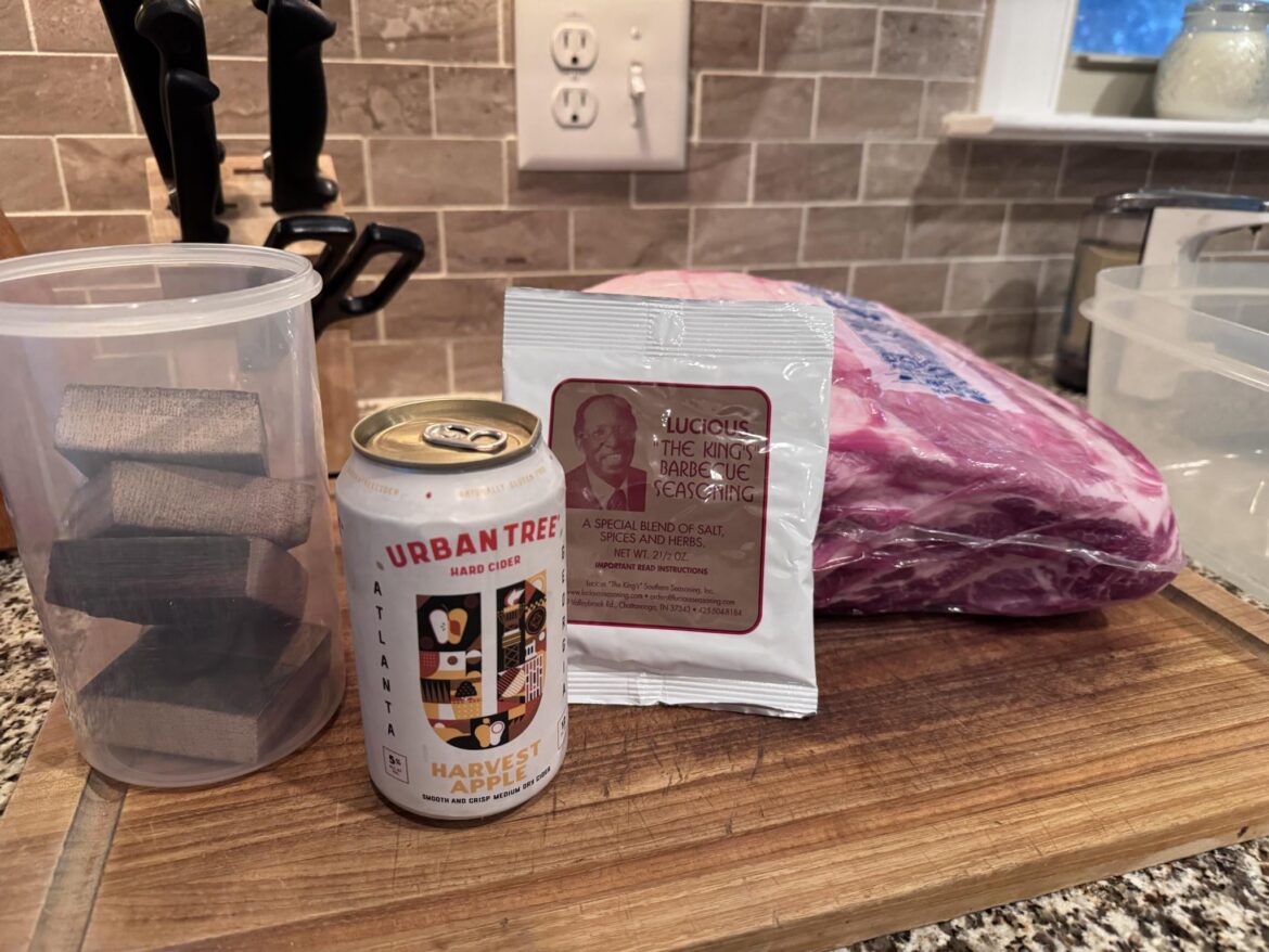 Nice 15 hour pork butt. Ended up increasing the temp for the last 90 minutes but it came out really nice. Added some liquid to the mix towards the end of the stall.