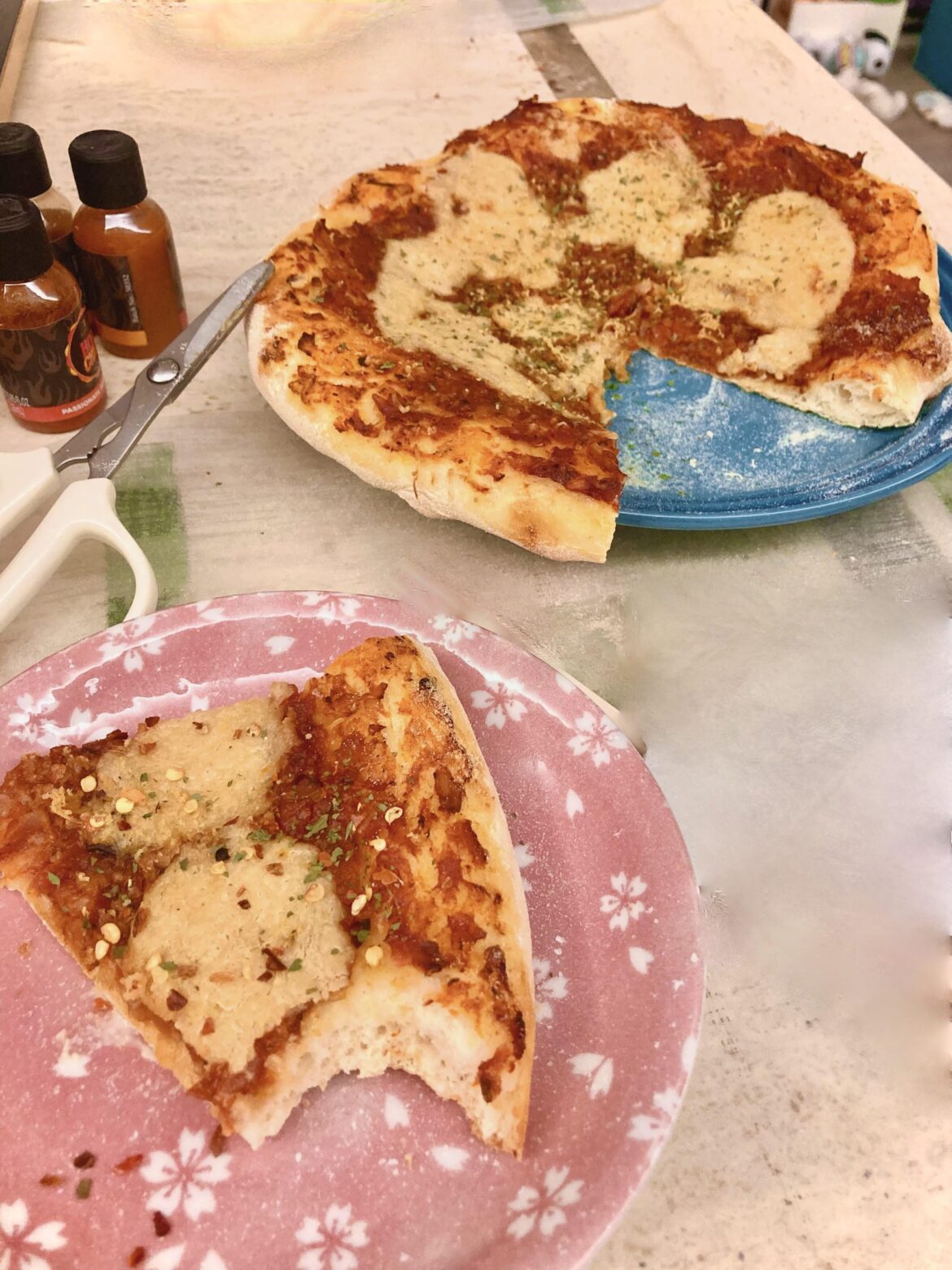 vegan pizza, everything from scratch 😨