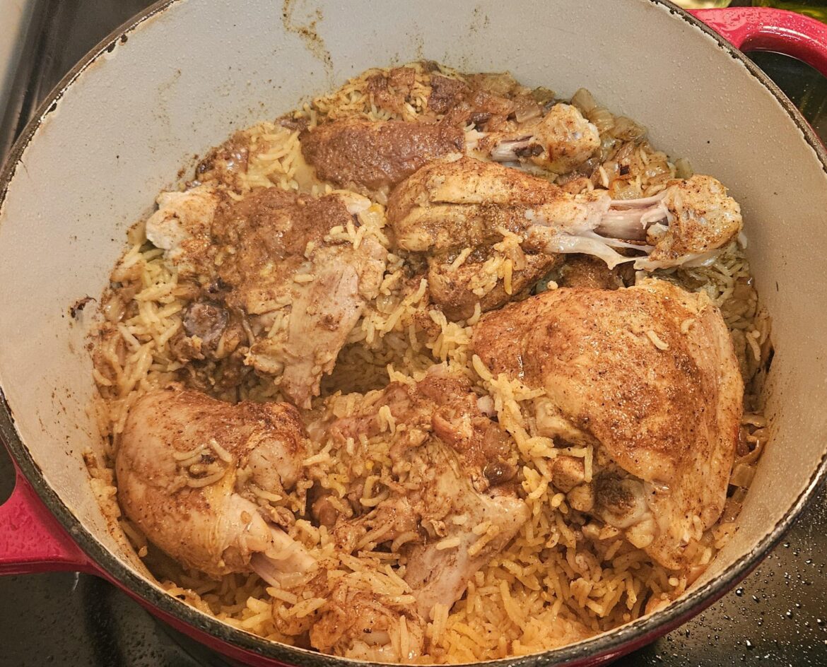 Middle Eastern inspired chicken & rice