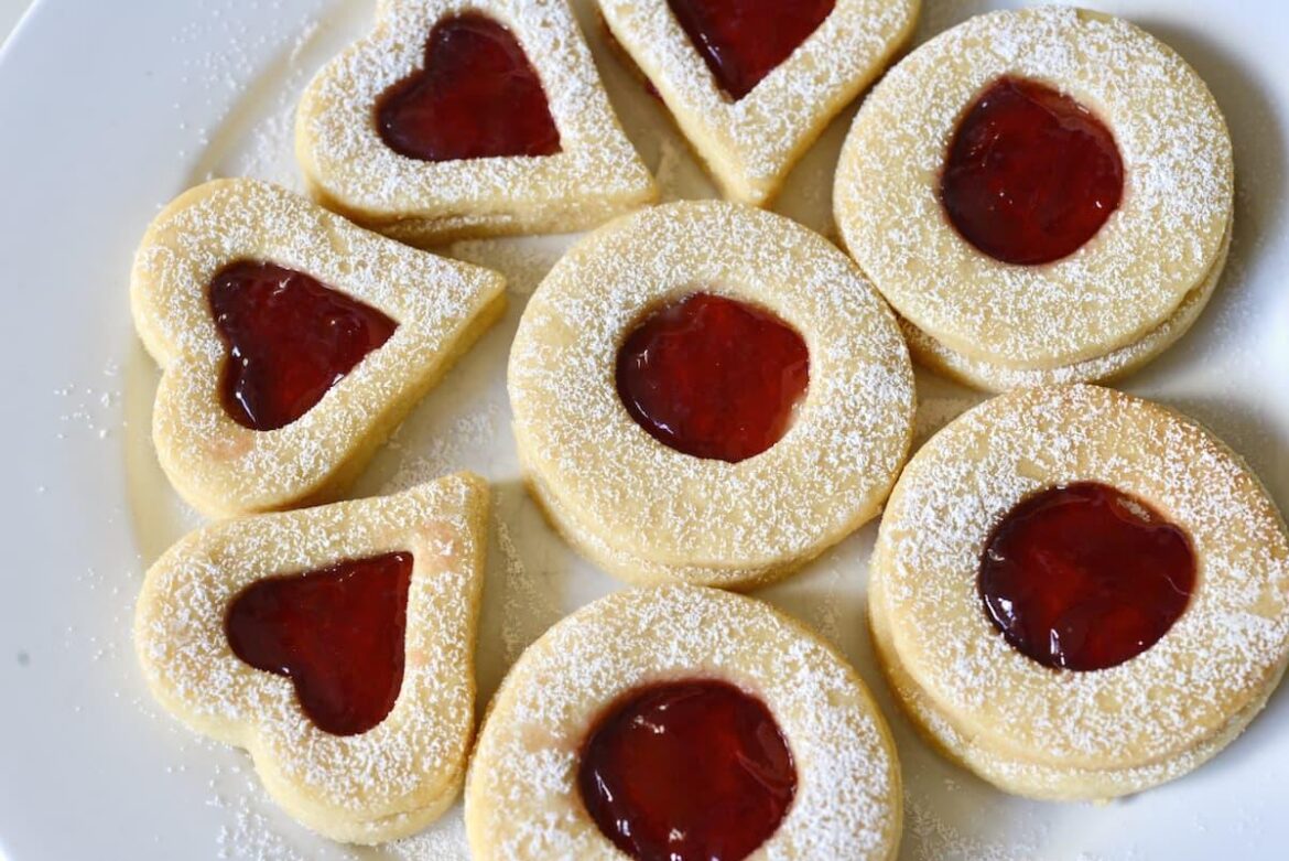 Authentic German Linzer Cookies