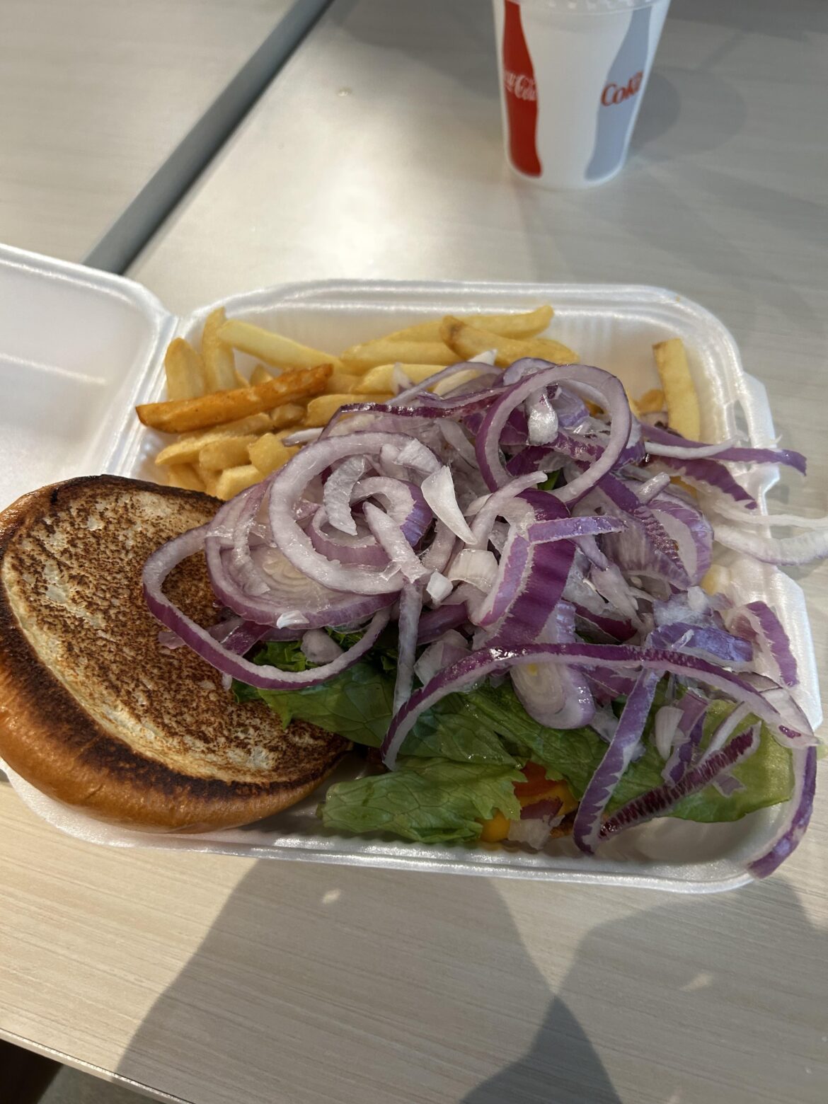 The cook said would you like some burger with your onions lmaooo