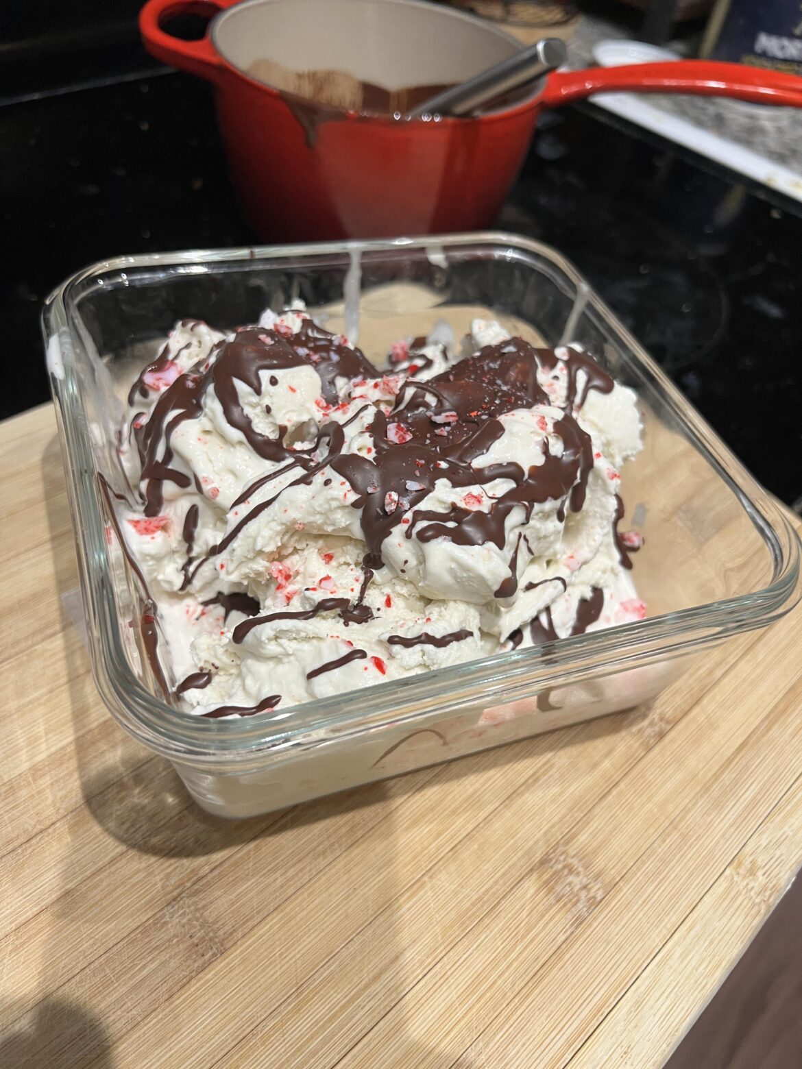 Peppermint Bark Ice Cream 🌲