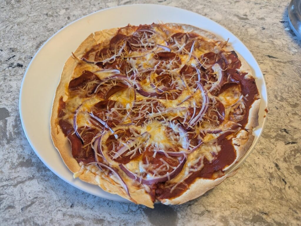 420 calorie pizza"Calzadilla"