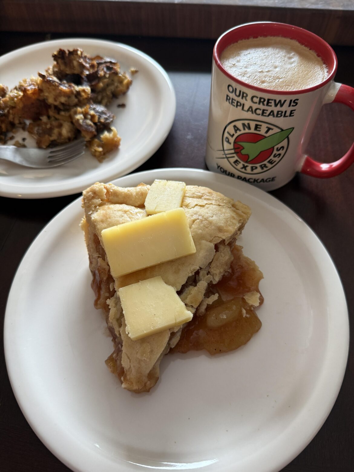 Saw the apple pie w/cheese for breakfast debate.  I tried it.