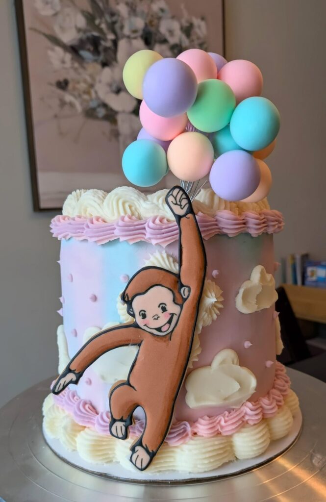 Curious George Cake