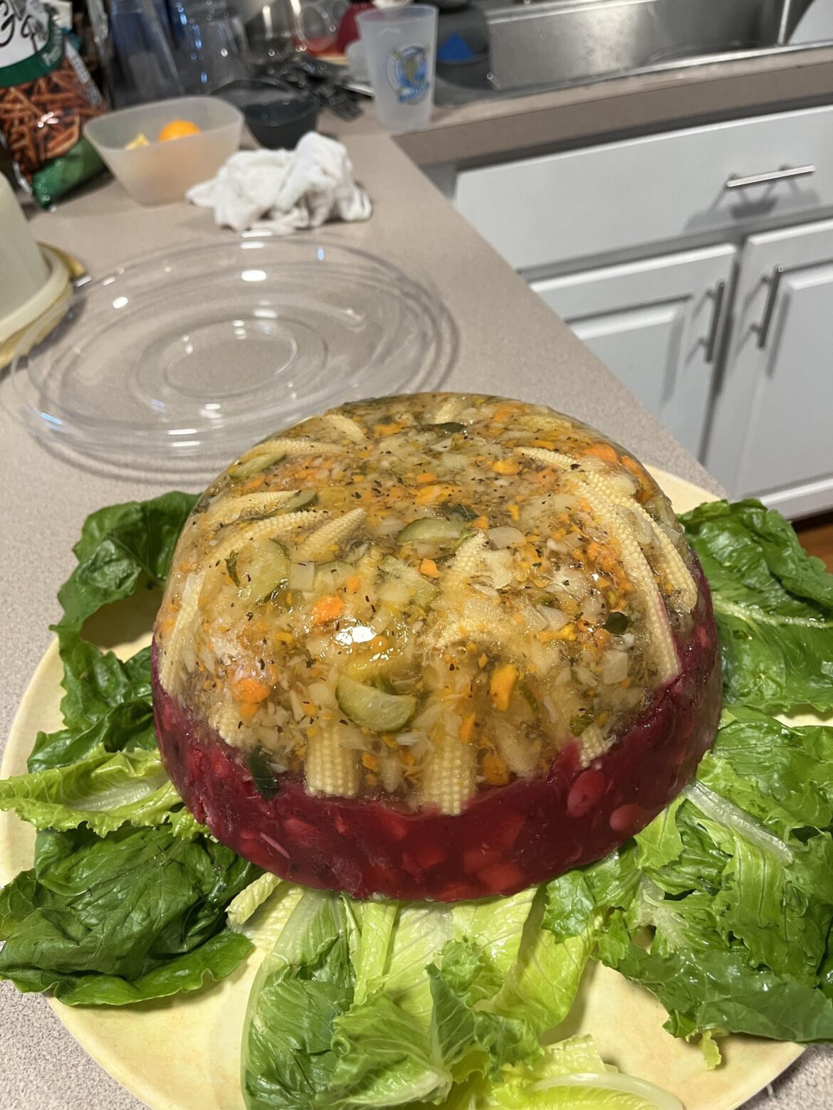 Tried making a classic salad for Thanksgiving