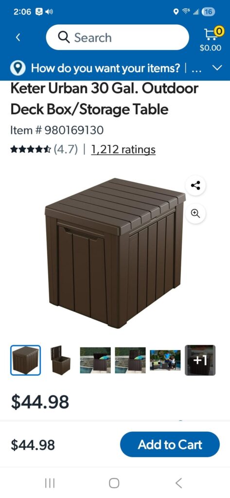 Grate/ Accessory Storage