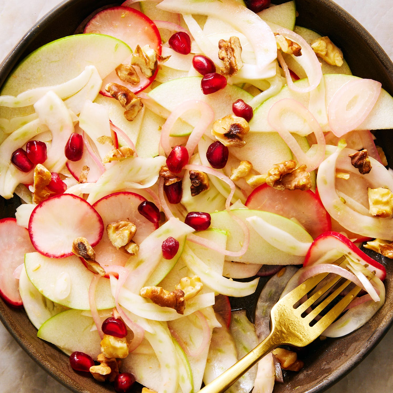 fennel salad with apples radishes