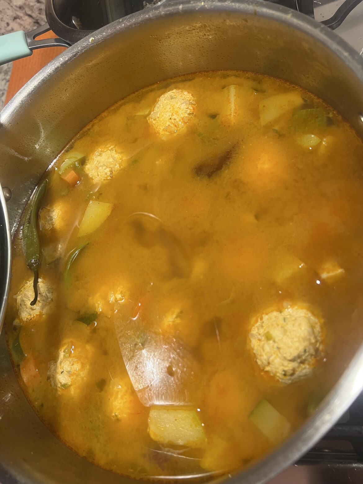 Albóndigas de pollo para el frío