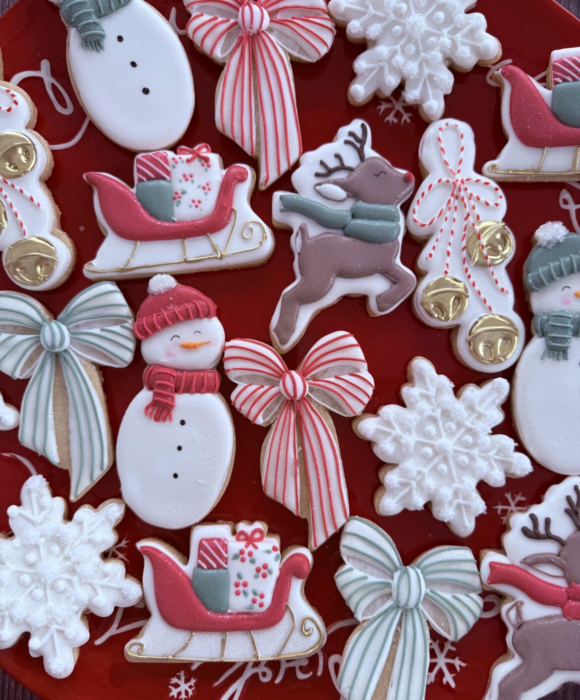 Christmas cookies round one