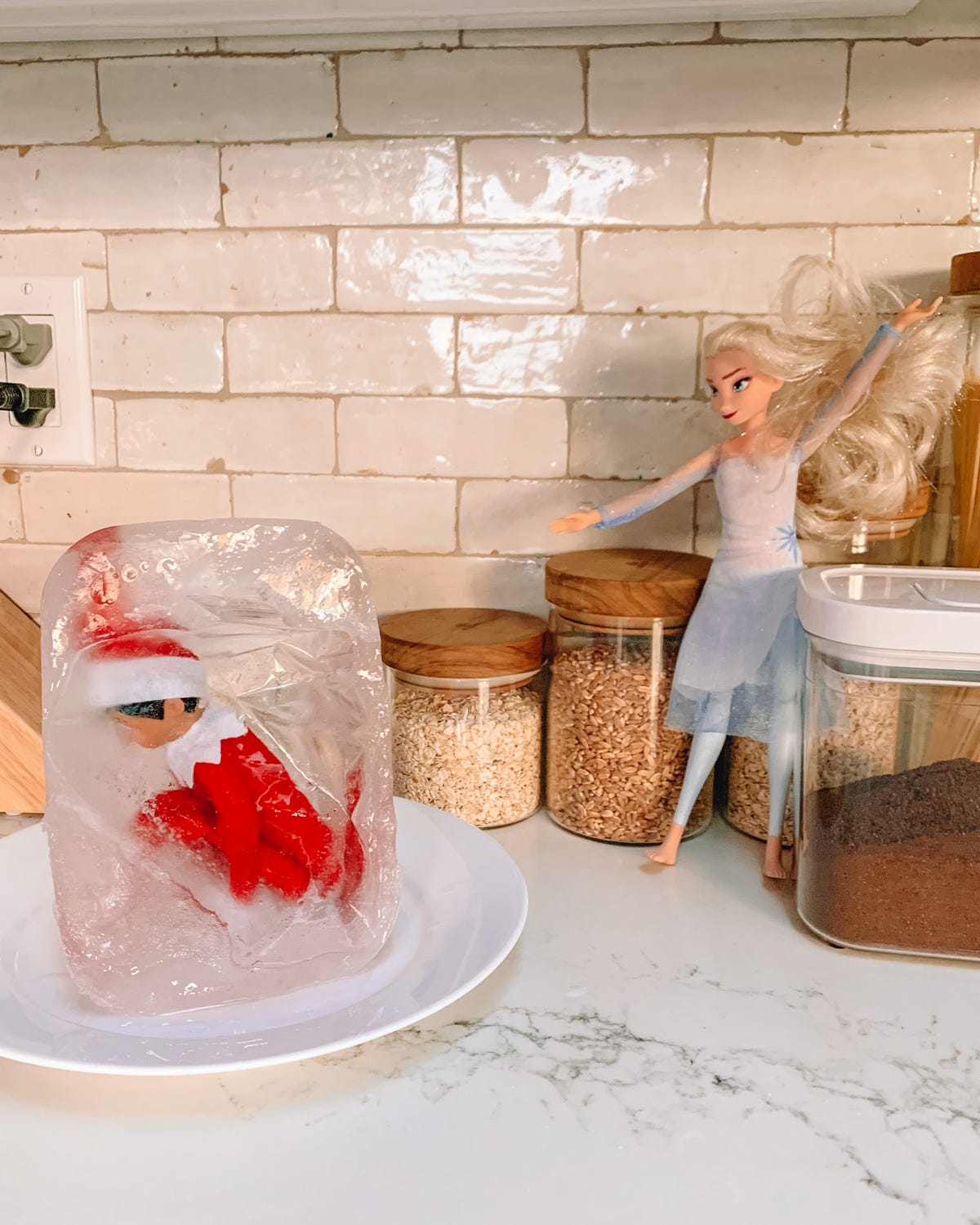 funny elf on the shelf ideas frozen