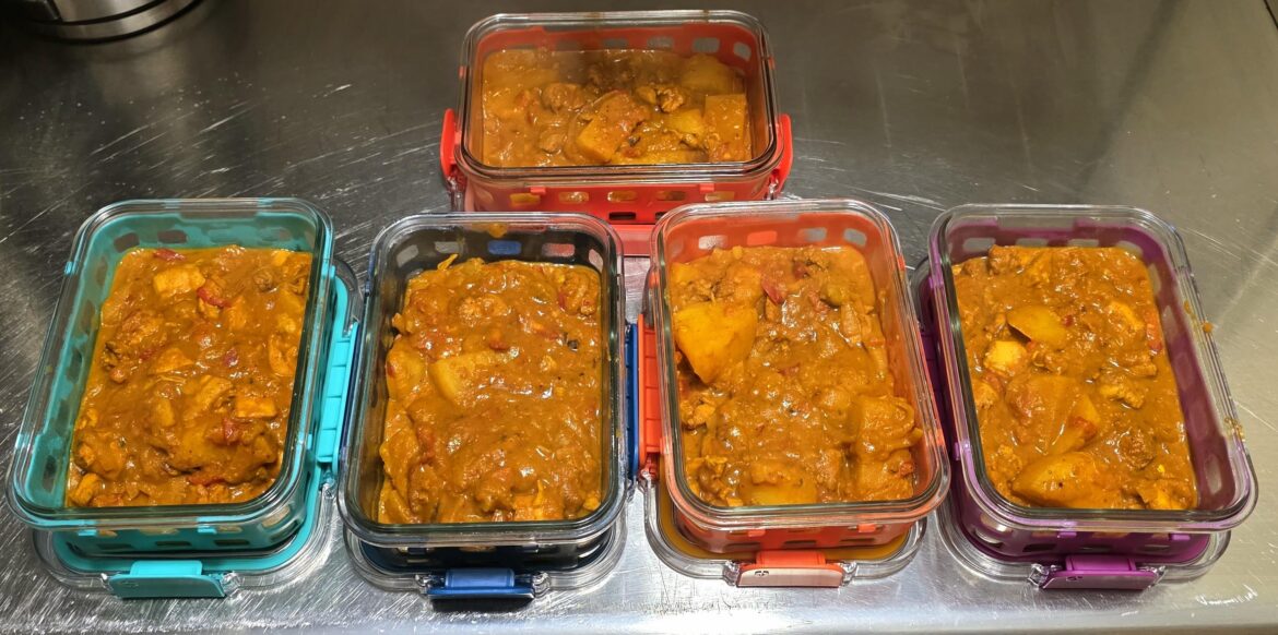 Lunches for this next week set: Cape Malay Curry.