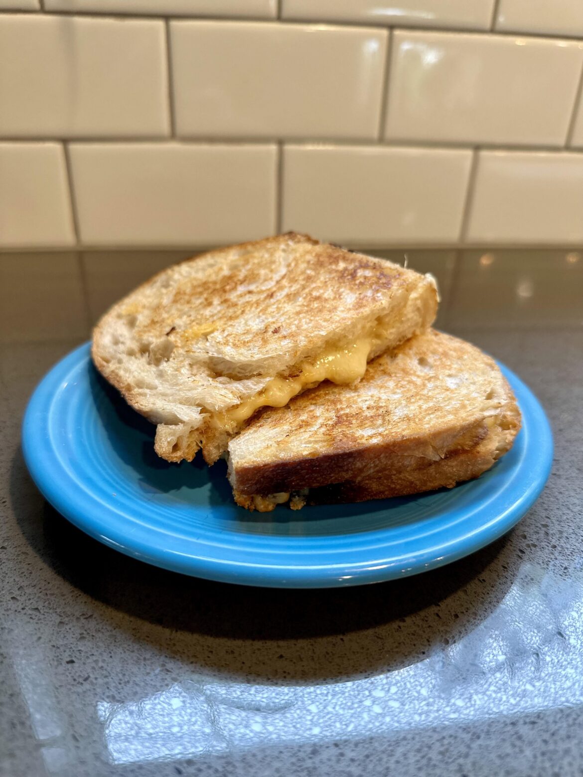 Smoked Beecher’s Flagship and Gouda on homemade sourdough