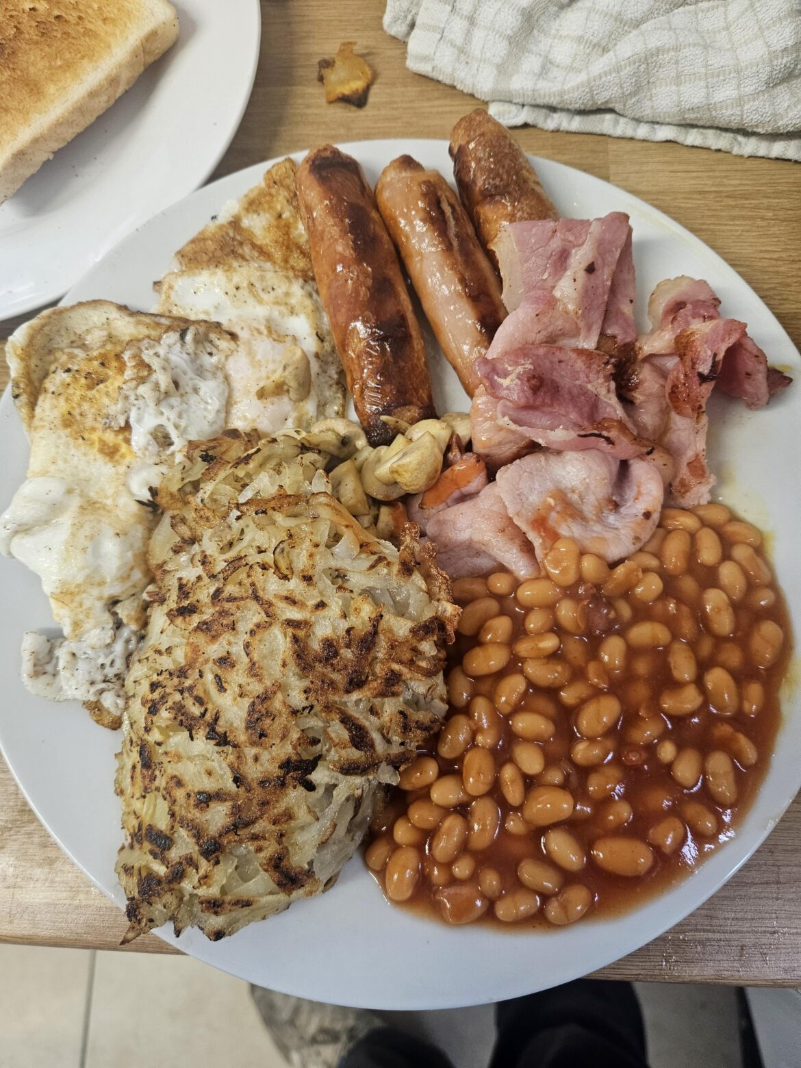 Student celebrating - needs brown sauce