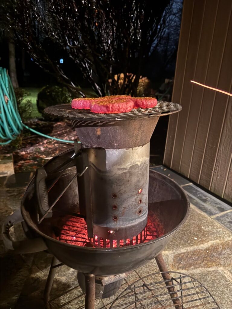 Chimney Starter Burgers