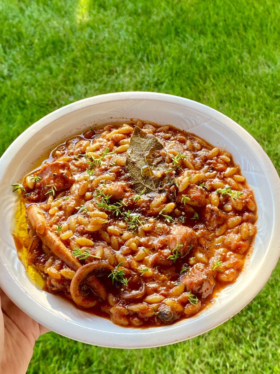 Greek orzo with squid