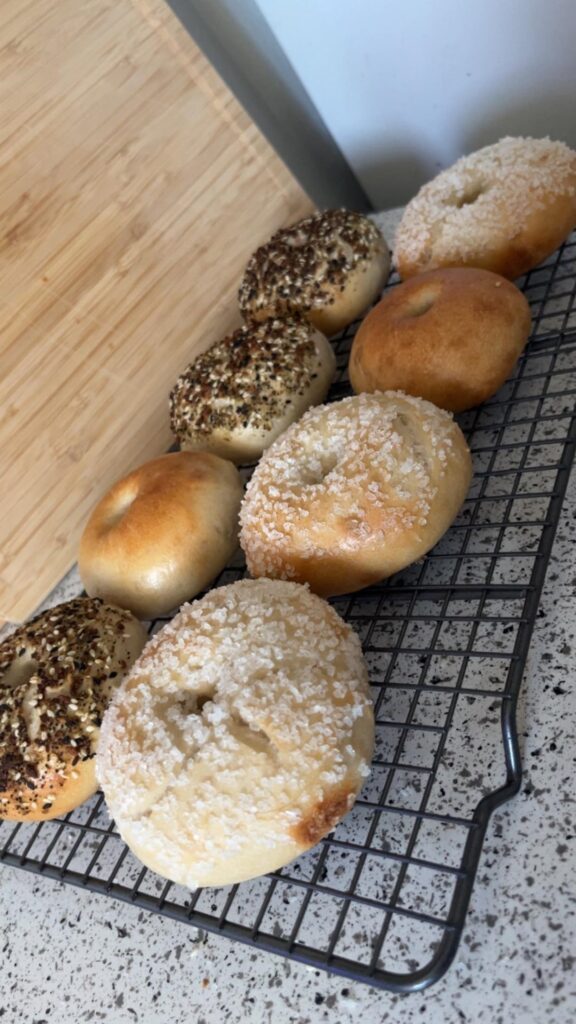 First Sourdough Bagels!