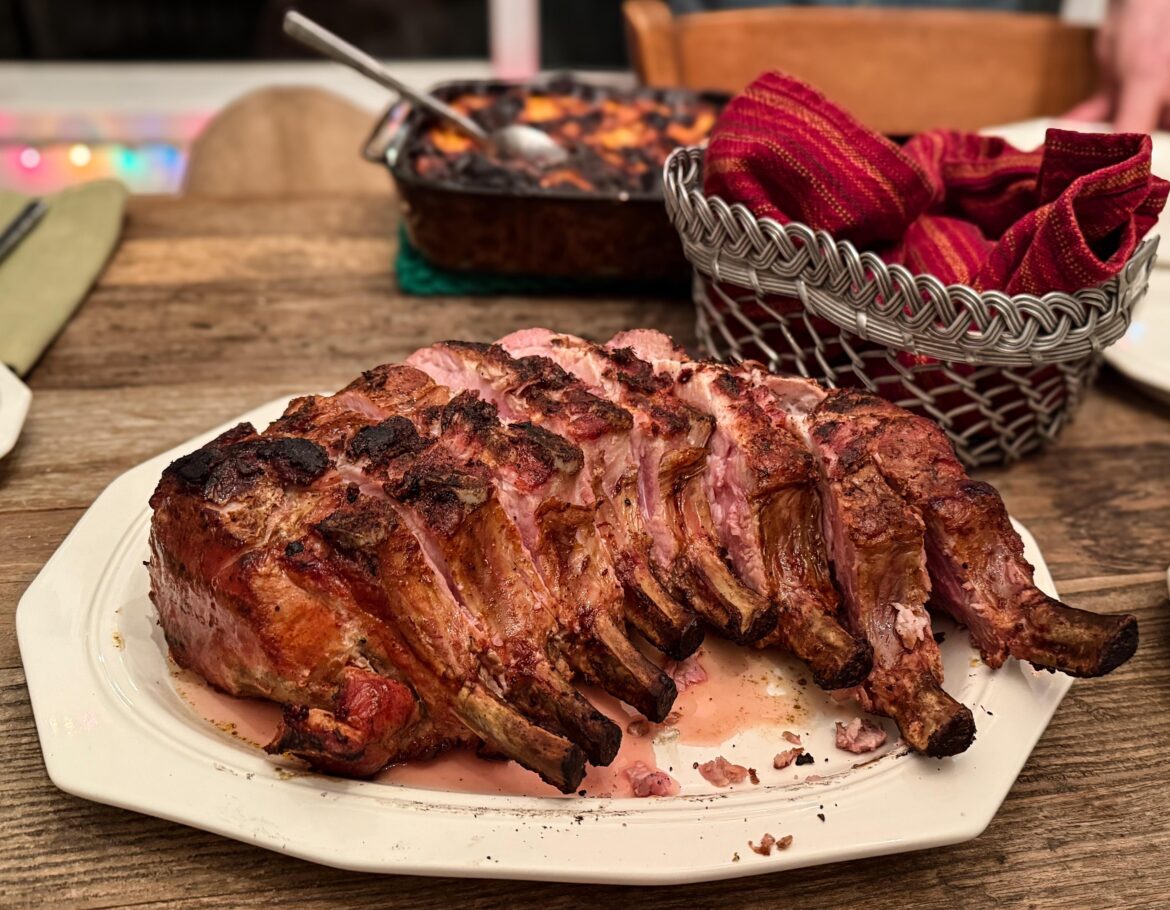 Costco rack of pork, 3 hours @ 137.5°F