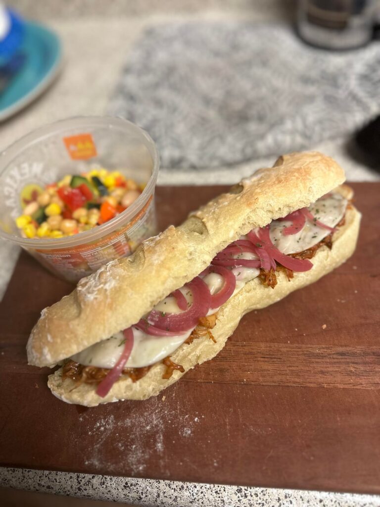 Pulled pork sammie. Scratch made everything.