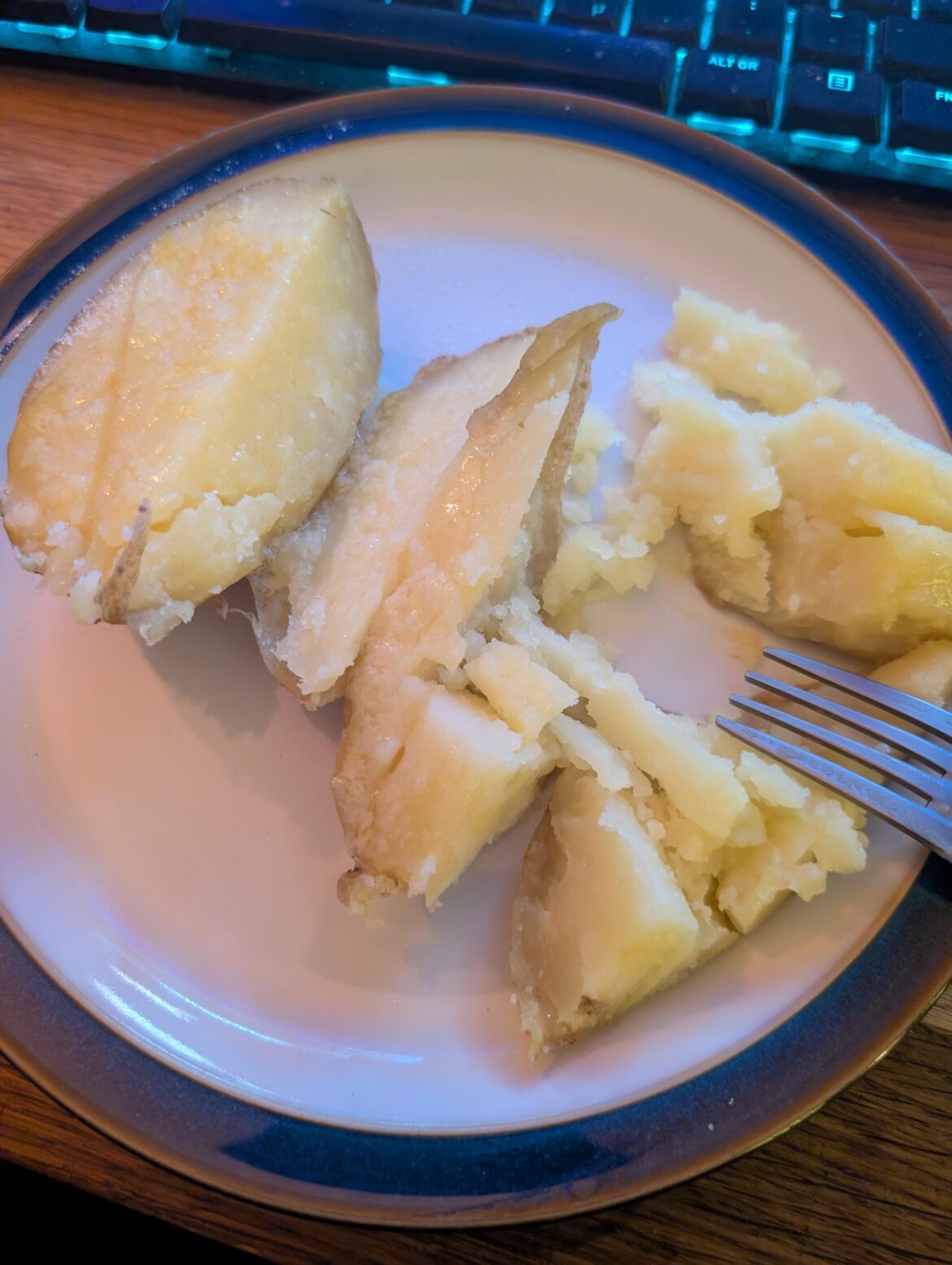 Sometimes all it needs is a potato with butter and salt to warm your heart.