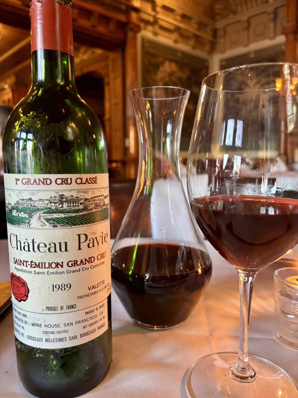 1989 Chateau Pavie for my first Merlot Thursday submission