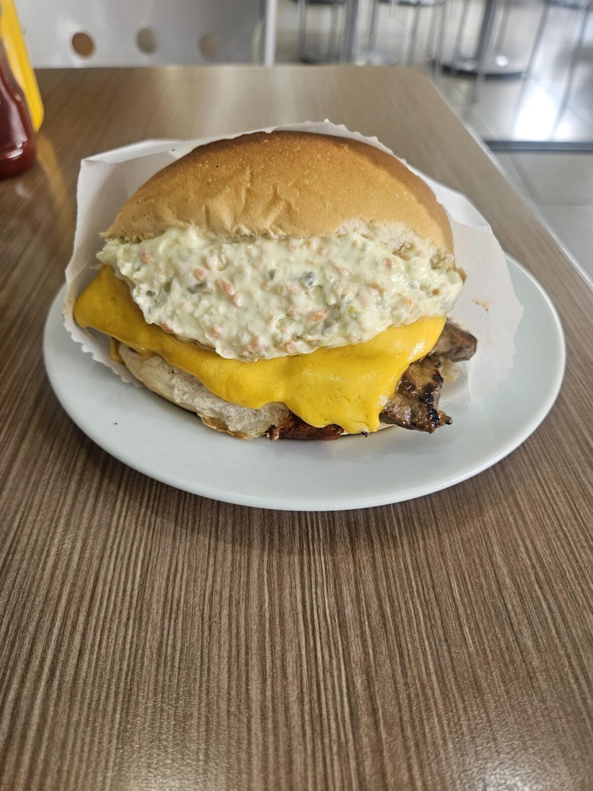 Just a little bit of tartar sauce, please