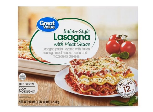 Great Value Italian-Style Lasagna with Meat Sauce