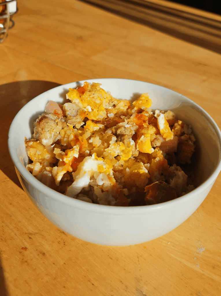 Breakfast fried rice