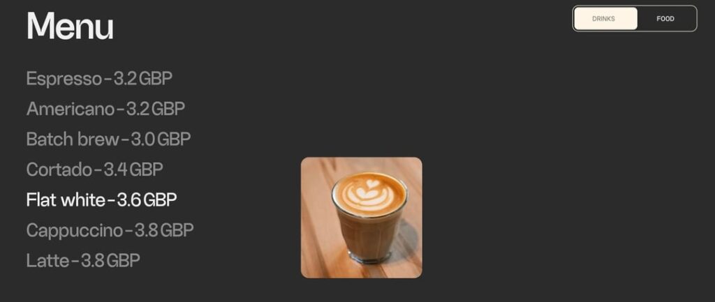 I’ve launched a non-commercial website where I collect good specialty coffee places in the city