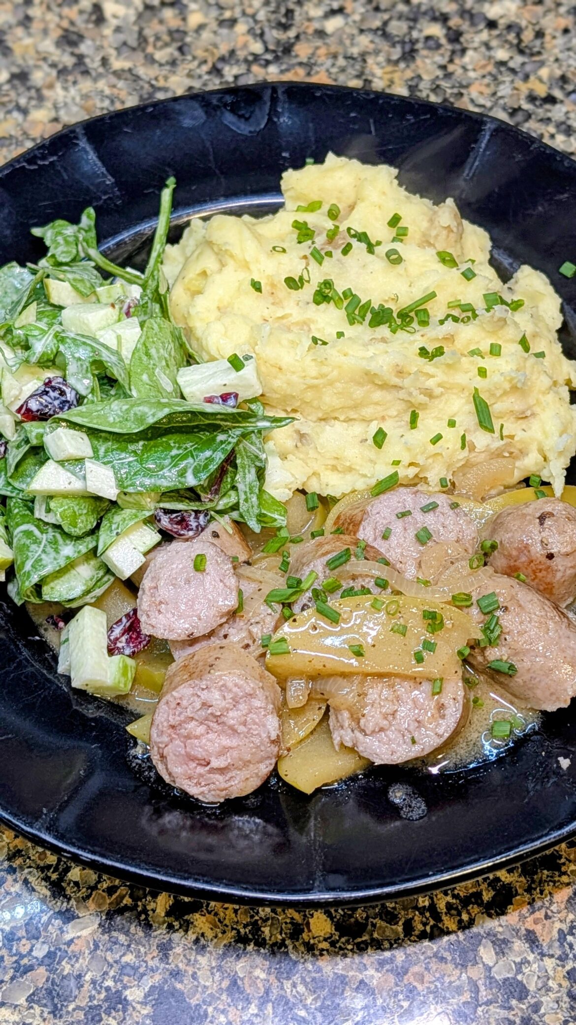 Bratwurst with Caramelized Onion & Apple