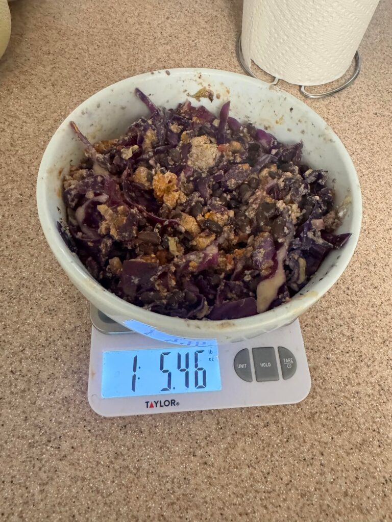 Left Overs Cabbage Bowl