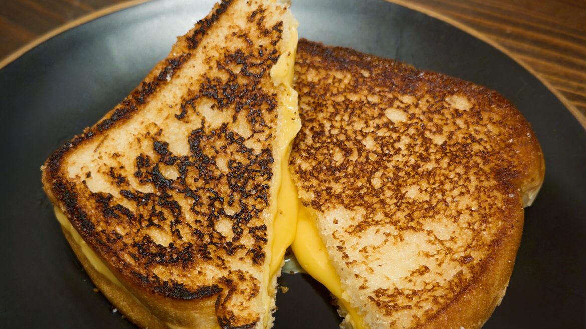 White Bread. Butter. Salt. Kraft Single.