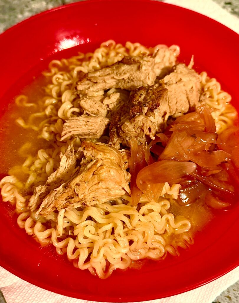 Homemade Tonkotsu Broth - Roasted Pork - Pickled Red Onion… Simple