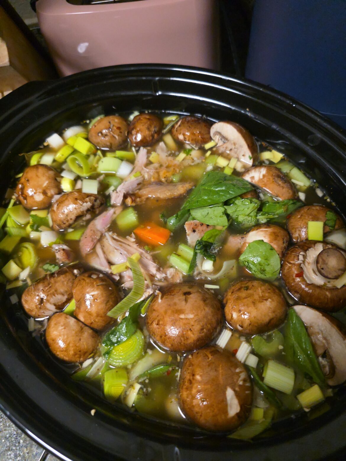 Told my partner id make soup 2 days ago... so I got drunk and did this