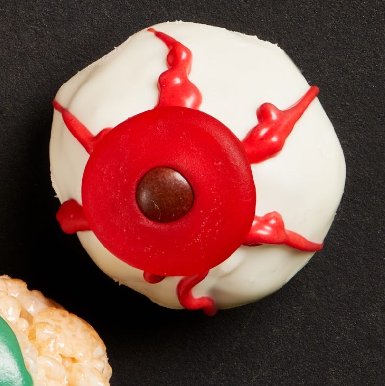 halloween breakfast doughnut eyeballs